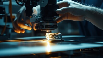 Close-up of a Robotic Arm Welding Metal in a Factory