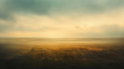 The landscape is rendered with a soft, almost misty quality, blending seamlessly into the horizon. This atmospheric effect is achieved through the use of sfumato, a technique that creates a soft trans