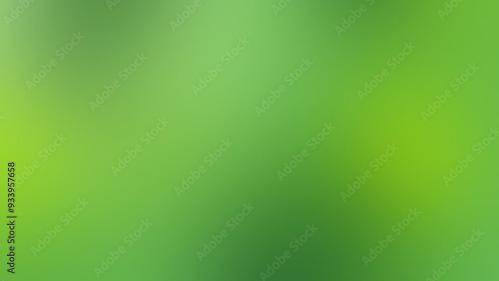 Poster soft, bright, vibrant and blurred green color gradient background. abstract summery and springlike b
