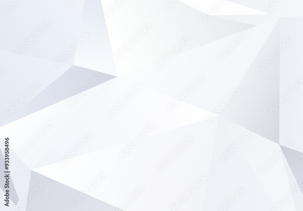 Poster abstract light gray and white geometric triangle shapes. high resolution full frame triangular backg