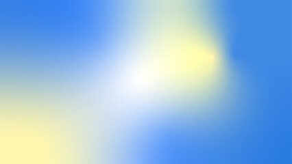 Blue yellow aura light abstract background