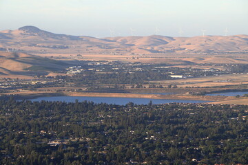 Shadow Cliffs Recreation Area as seen from Pleasanton Ridge