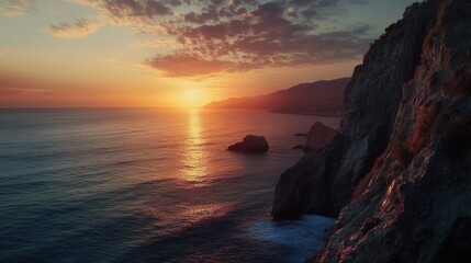 Sunset over the Ocean