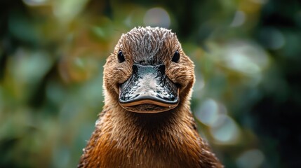 Fototapeta premium Close-up Portrait of a Duckling