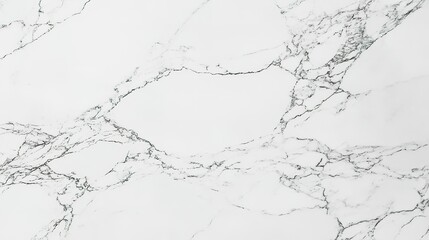 Obraz premium A close-up view of elegant white marble with subtle gray veining, perfect for interior design, kitchen countertops, or luxurious flooring options