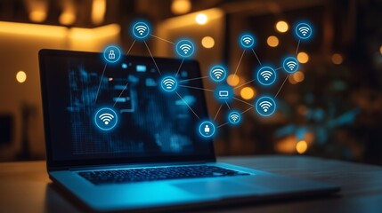 Smart Home Office with IoT Devices