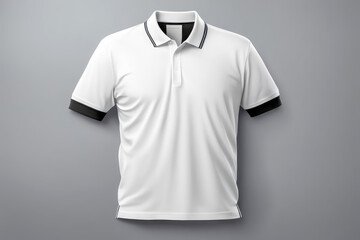 white polo tshirt mockup isolated design