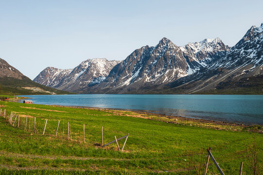 nature sceneries on the road frem tennevoll to Alta, Northern Norway