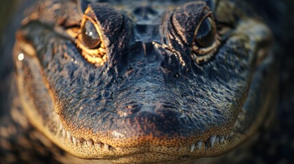 Fototapeta premium Close-up of an Alligator's Face