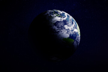 Planet Earth in space. Image elements furnished by NASA