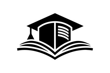 A minimalist education logo vector art