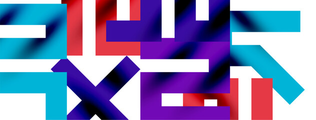 Colorful squares, lines minimal abstract background. Vector Illustration For Wallpaper, Banner, Background, Card, Book Illustration, landing page