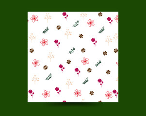 Stylish flower line pattern background