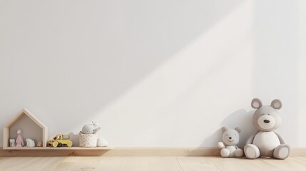 Kids Toys in Minimalist Room
