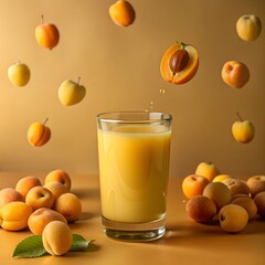 orange juice and fruits