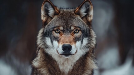 Fototapeta premium Wolf Portrait in the Wilderness