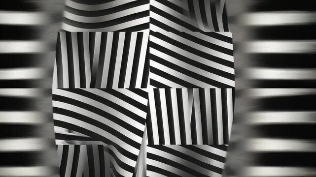 Monochrome Retro Patterns in Motion Design Animation