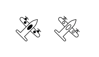 Army Aircraft icon design with white background stock illustration