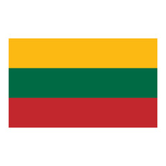 Fototapeta premium Flag of Lithuania, national symbol