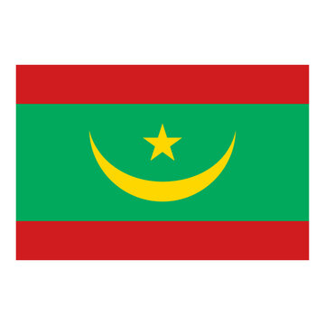 recommend clip art: Flag of Mauritania, national symbol