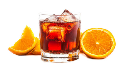 Negroni isolated on a transparent background