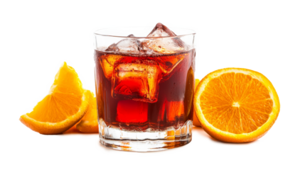 Negroni isolated on a transparent background