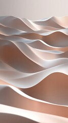 Abstract Wavy Surface in Nude Tones