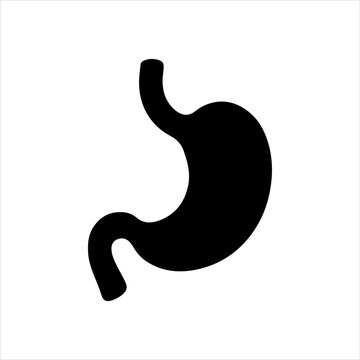 recommend clip art: Human stomach silhouette vector illustration design on white background.
