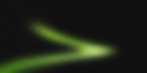 Green abstract background with noise, showcasing a light trail effect. Ideal as a backdrop for design banners. Features a subtle texture that enhances the overall design.