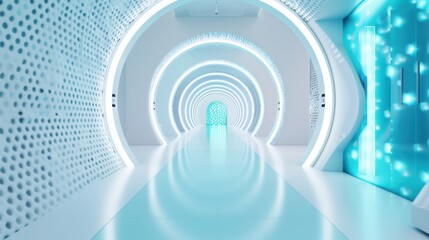 Obraz premium A futuristic lab where nanotechnology delivers precise, personalized treatments with transformative results