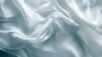 Fototapeta premium Abstract Draped White Fabric with Subtle Texture