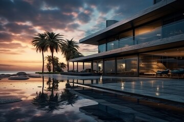 Modern Architecture Dream Home with Infinity Pool and Ocean View