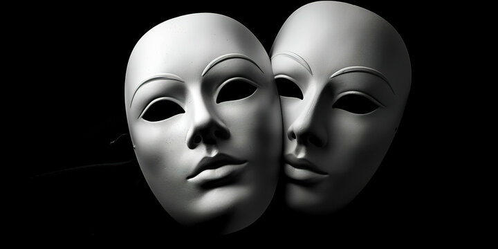 Two white masks