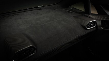 Heater vents on a dashboard