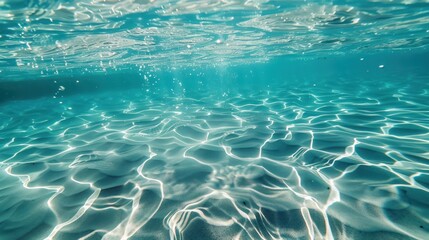 Obraz premium Underwater View of Turquoise Water