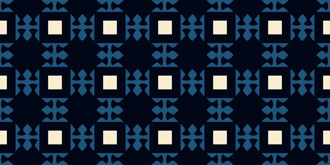 Frame pattern cute square shaped motif background diamonds texture. Repeating tiny small elements modern fabric design textile swatch. Stylish fashion dress, scarf border, shirt all over print block.