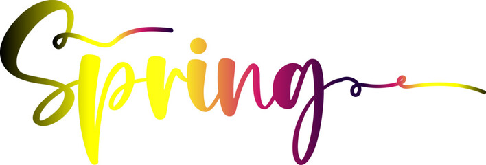 gradient Spring, Spring sale illustration with tropical leaves background. Promotion banner, flyer and poster