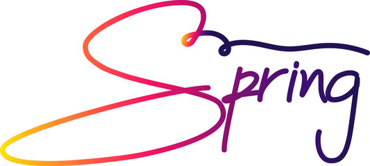 Naklejka premium gradient Spring, Spring sale illustration with tropical leaves background. Promotion banner, flyer and poster