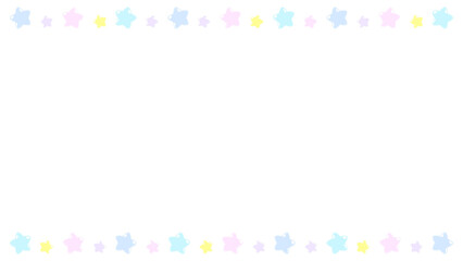 ファンシーポップなお星様フレーム⭐︎PNG
