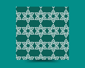  Stylish flower line pattern background