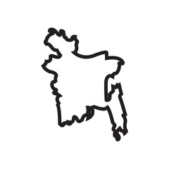 Bangladesh Map Design Vector