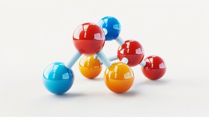 Colorful Molecular Structure Model