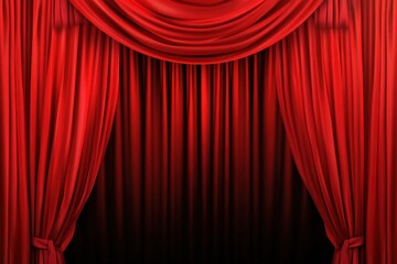 Fototapeta premium Red Theater Curtain