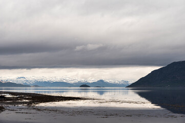 nature scneries along the road from Sorkjosen to Alta, Norway
