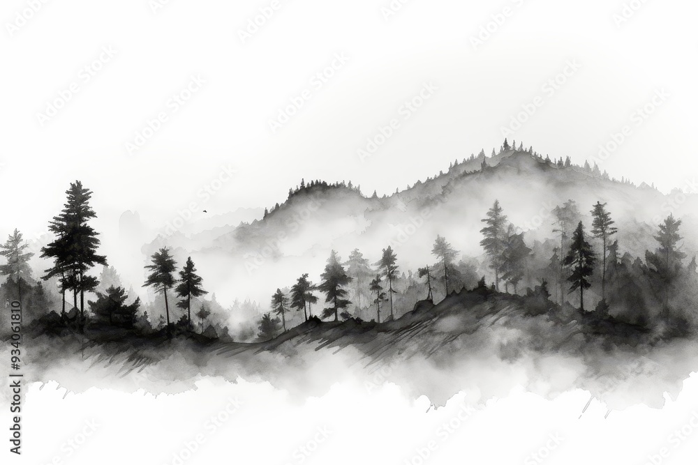 Poster isolated histogram graph with rising trend on white background for enhanced visibility