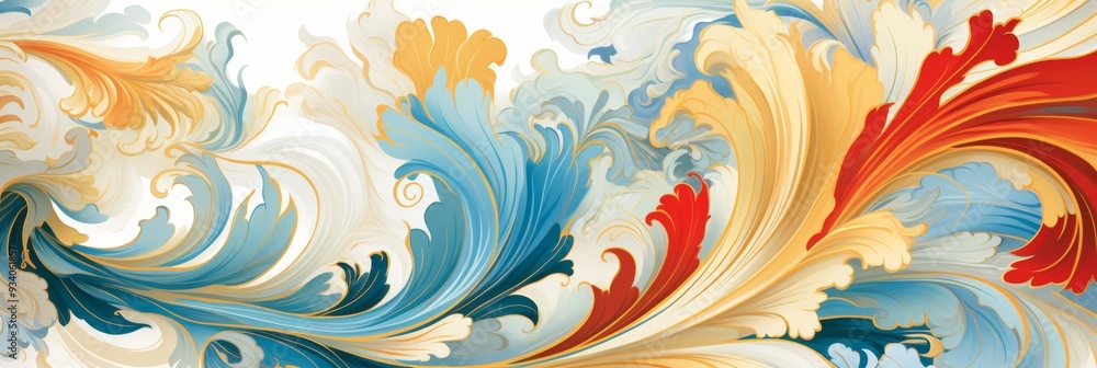 Aufkleber elegant multicolored marble texture seamless pattern in abstract luxurious style