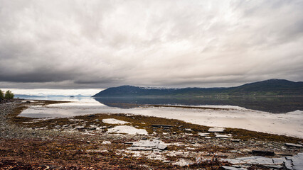 nature scneries along the road from Sorkjosen to Alta, Norway