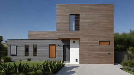  Features clean lines, geometric shapes, and a minimalist design approach.