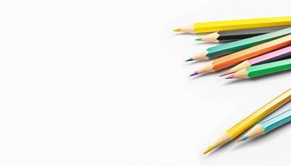 Naklejka premium Beautiful Assorted Instruments for Drawing and Writing Isolated on white Background