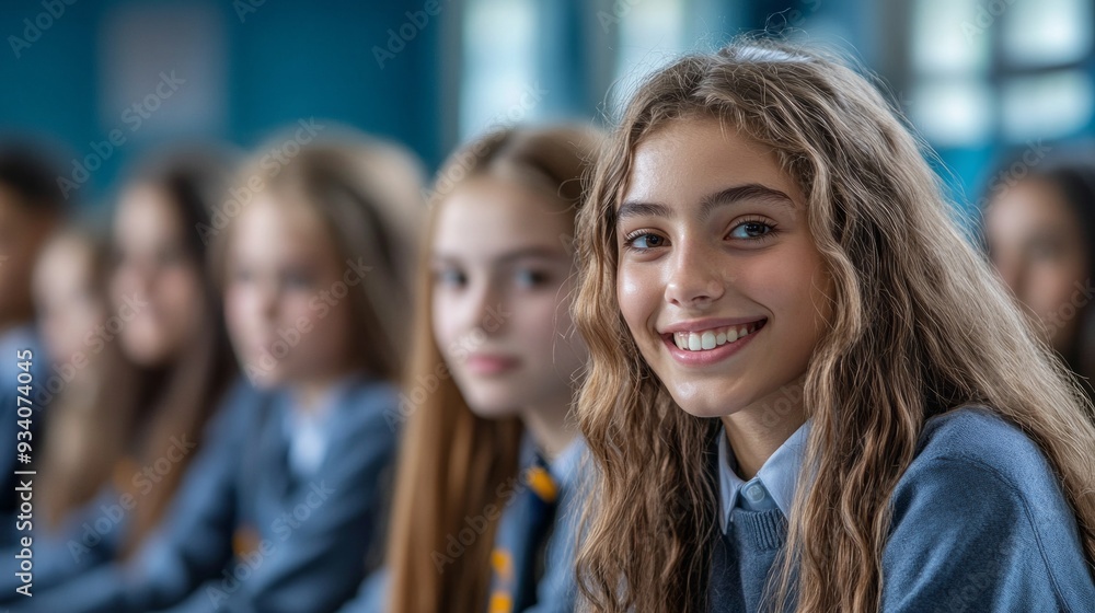 Poster students enjoy an enthusiastic lesson, beaming with smiles and camaraderie, fostering a vibrant atmo
